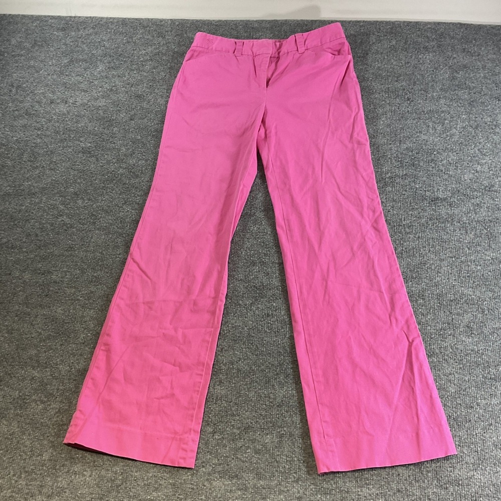 Lilly Pulitzer Mens Pink Stretch Cotton Straight Leg Chino Pants Size 4